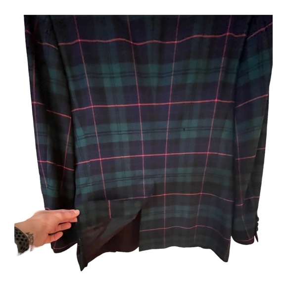 Brooks Brothers Fitzgerald Tartan Flannel Shawl JacketSz 38R - Picture 3 of 8